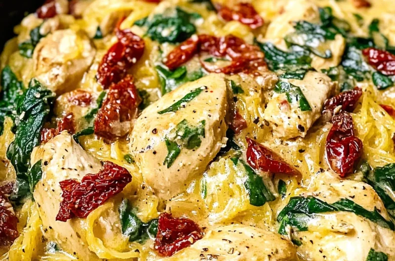 Tuscan Chicken and Spaghetti Squash Recipe