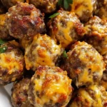 3 Ingredient Cheesy Sausage Stuffing Balls