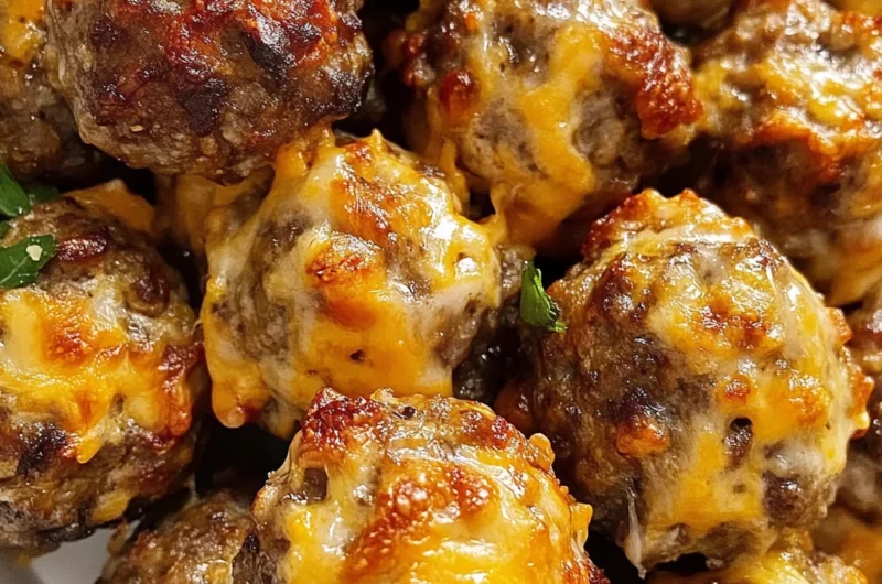 3 Ingredient Cheesy Sausage Stuffing Balls