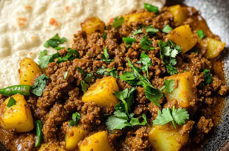 Aloo Keema (Pakistani Ground Beef and Potato Curry)