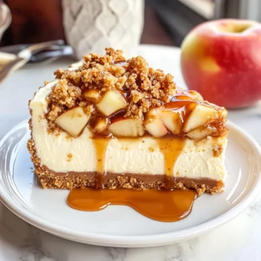 Apple Crisp Cheesecake