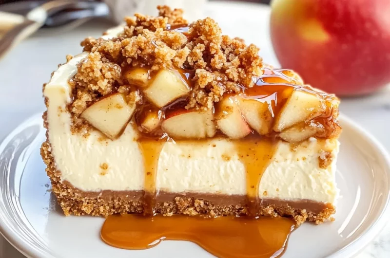 Apple Crisp Cheesecake