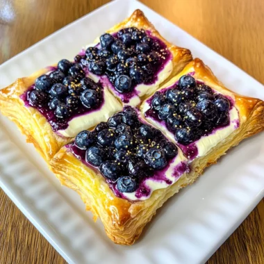 Blueberry Cream Cheese Puff Pastry