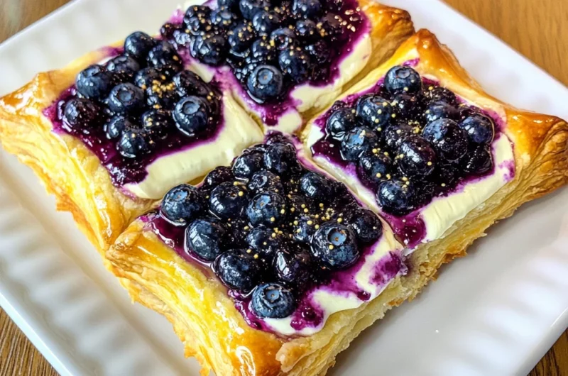 Blueberry Cream Cheese Puff Pastry
