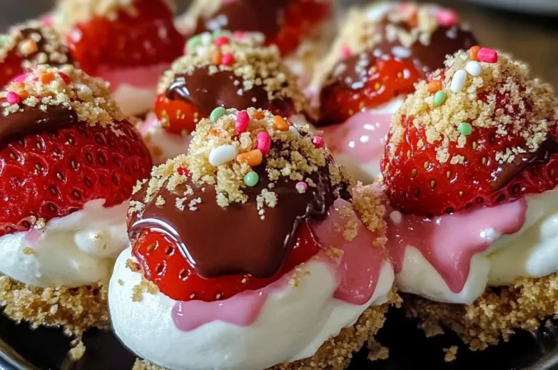 Cheesecake Strawberries Creamy Filling