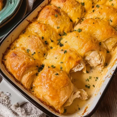 Cheesy Chicken Crescent Bake