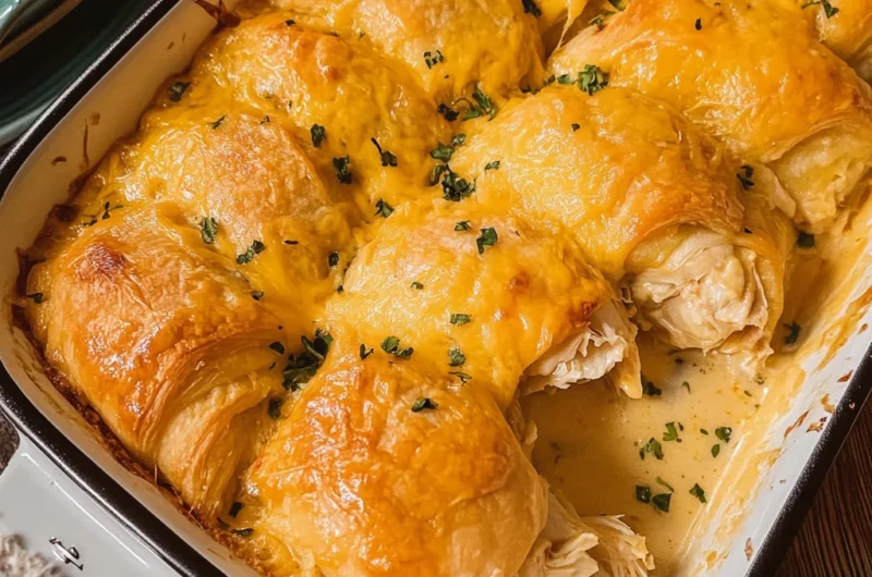Cheesy Chicken Crescent Bake