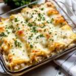 Chicken Alfredo Lasagna Rolls