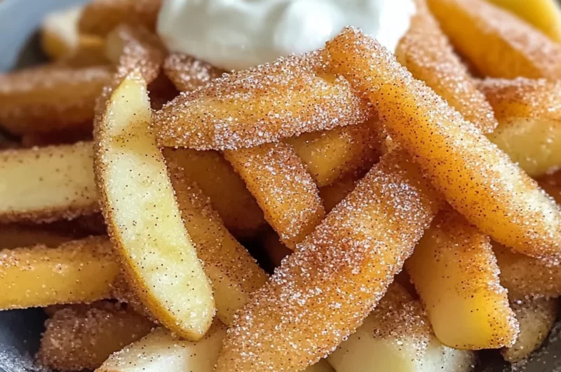 Cinnamon Sugar Apple Fries