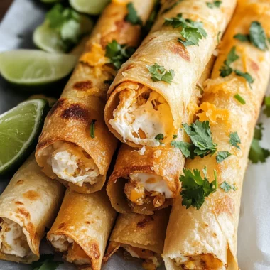 Cream Cheese Chicken Taquitos