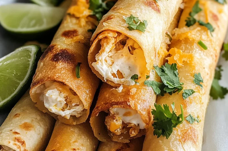 Cream Cheese Chicken Taquitos