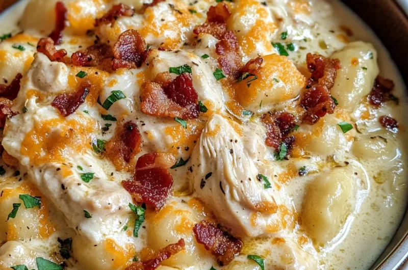 Creamy Crack Chicken Gnocchi
