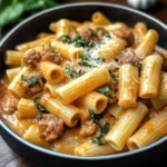 Creamy Sausage Rigatoni