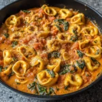 Creamy Spinach Tomato Tortellini Recipe