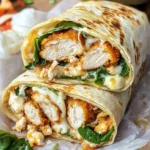 Crispy Air Fryer Chicken & Mozzarella Wraps