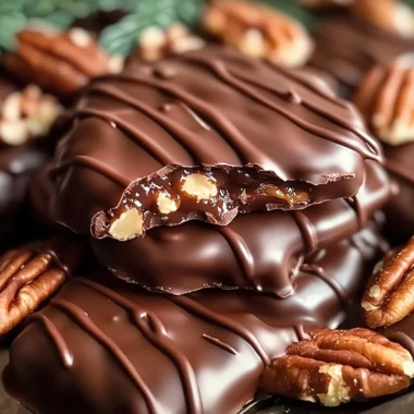 Easy Christmas Pecan Turtles