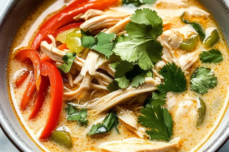 Easy Thai Coconut Chicken Soup