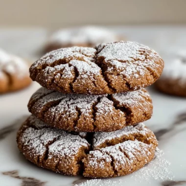 Gingerbread Crinkle Cookies Recipe