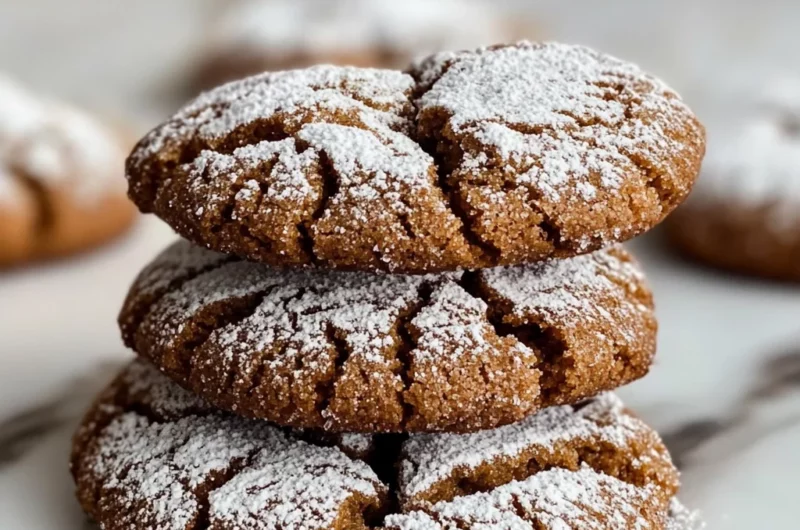 Gingerbread Crinkle Cookies Recipe