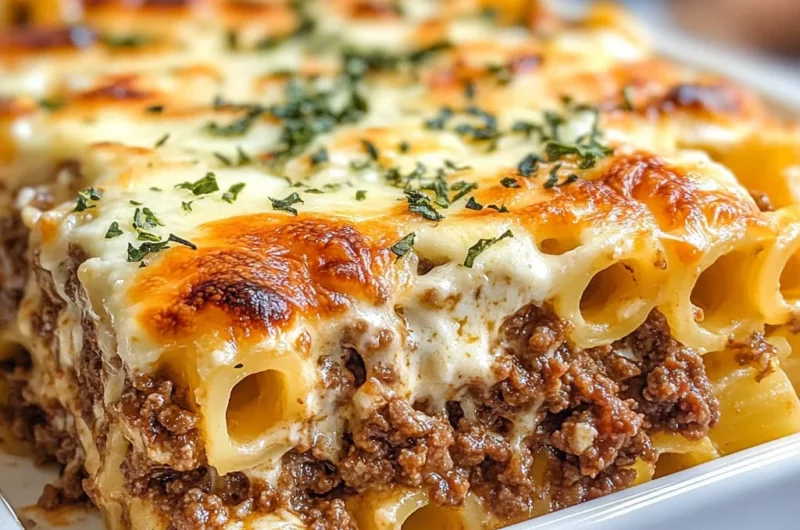 Greek Pastitsio (Baked Pasta with Ground Beef & Béchamel)