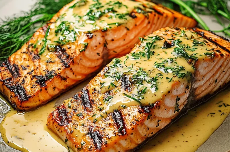 Grilled Salmon with Dijon Mustard Sauce: A Flavorful Delight!