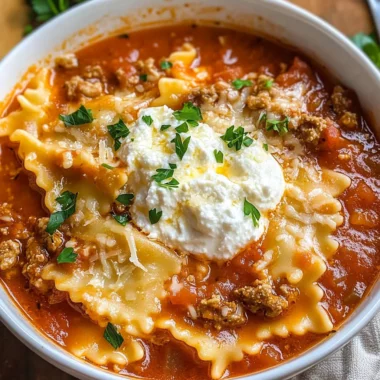 Lasagna Soup