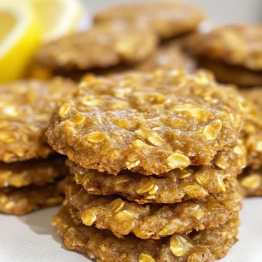 Lemon Oatmeal No-Bake Cookies