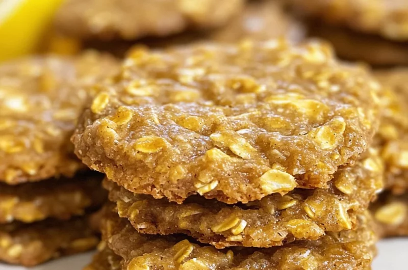 Lemon Oatmeal No-Bake Cookies