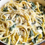 Lemon ricotta pasta & spinach