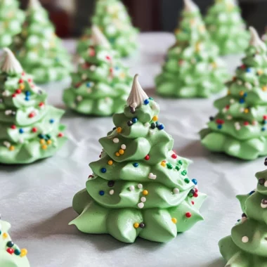 Meringue Christmas Trees