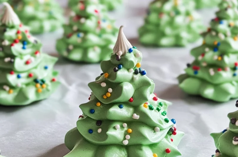 Meringue Christmas Trees
