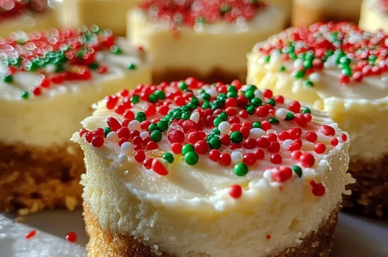 Mini Christmas Cheesecakes: 6 Irresistible Bites of Joy