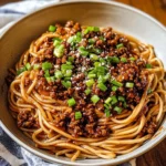 Mongolian Ground Beef Noodles
