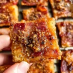 Parmesan Candied Bacon Crackers