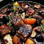 Pork Stew with Bacon, Apples, and Prunes