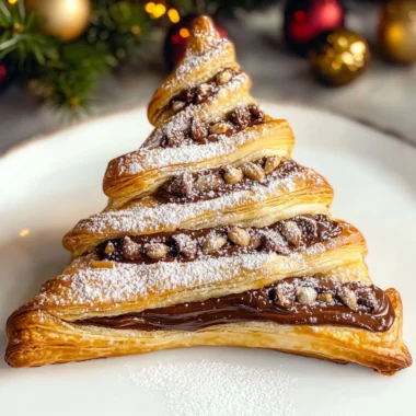 Puff Pastry Nutella Christmas Tree