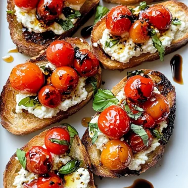 Ricotta Bruschetta with Roasted Tomatoes