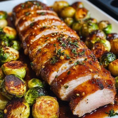 Rosemary Orange Glazed Roasted Pork Tenderloin