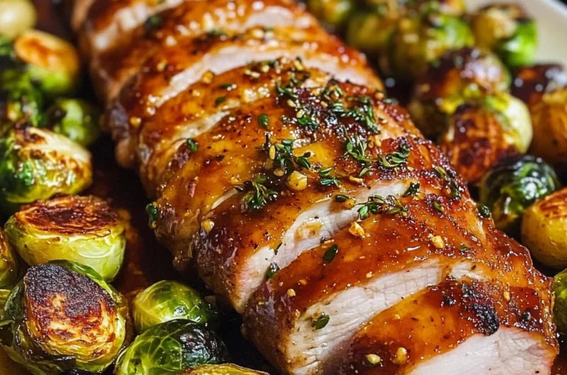 Rosemary Orange Glazed Roasted Pork Tenderloin