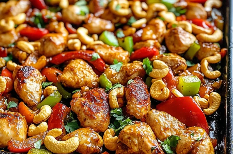 Sheet Pan Cashew Chicken