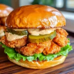 Spicy Chicken Sandwich with Creamy Homemade Sauce