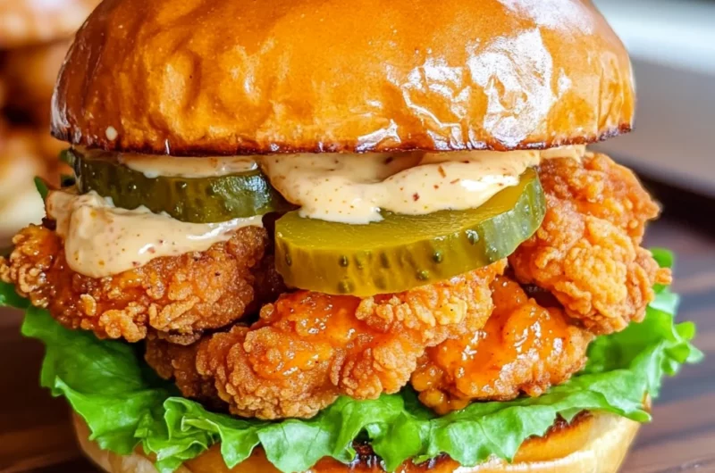 Spicy Chicken Sandwich with Creamy Homemade Sauce