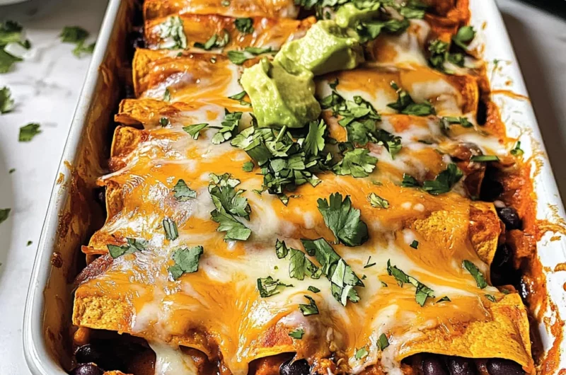 Sweet Potato and Black Bean Enchilada Casserole: A Hearty, Vegetarian Delight