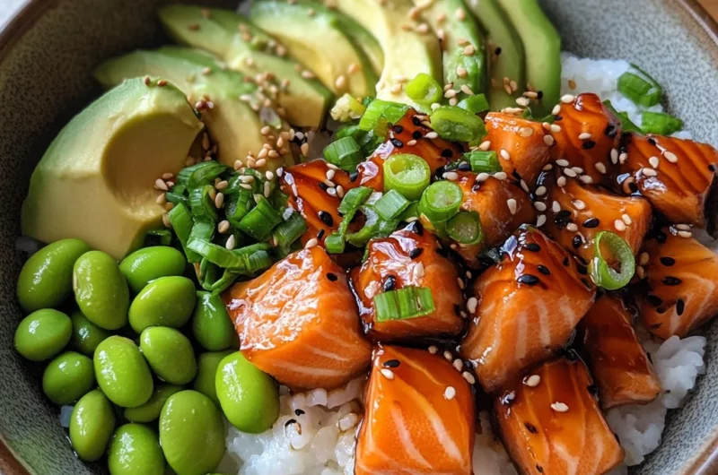 Teriyaki Salmon Sushi Bowl (GF)