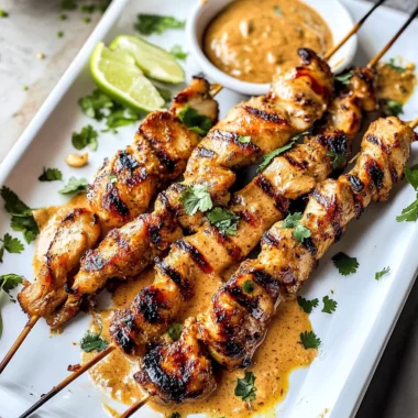 Thai Satay Chicken with Peanut Sauce