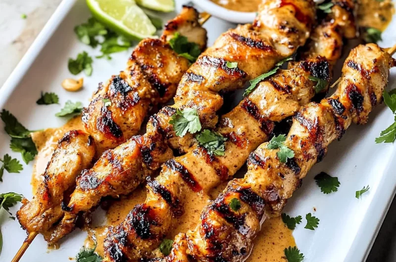Thai Satay Chicken with Peanut Sauce