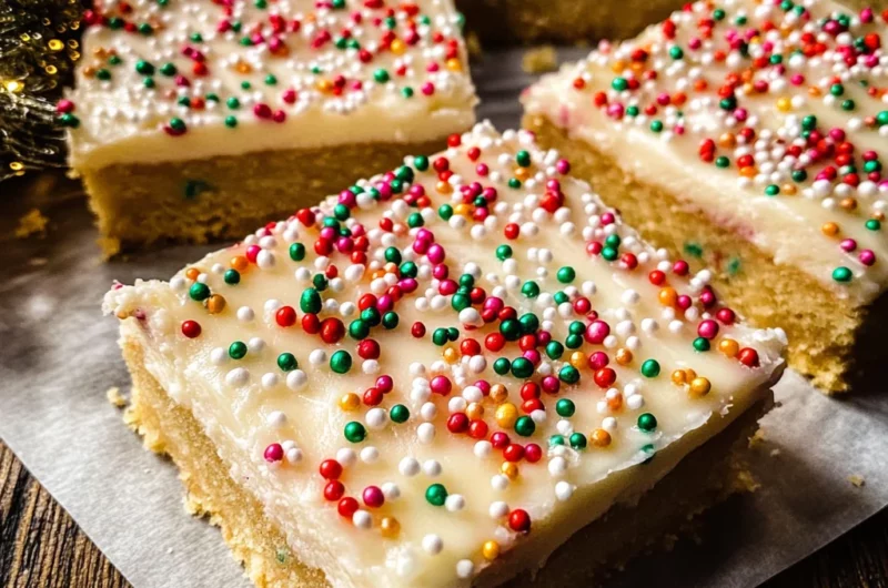 The best Christmas sugar cookie bars
