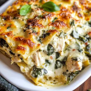 White Chicken Lasagna Recipe