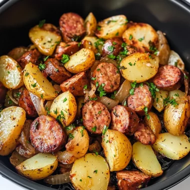 Air Fryer Potatoes and Sausage
