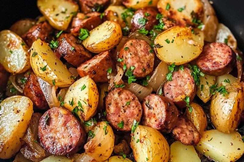 Air Fryer Potatoes and Sausage